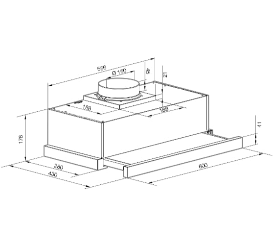Вытяжка GRAUDE DHF 60.0 EL
