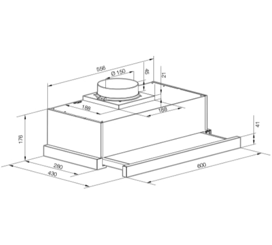 Вытяжка GRAUDE DHF 60.0 W