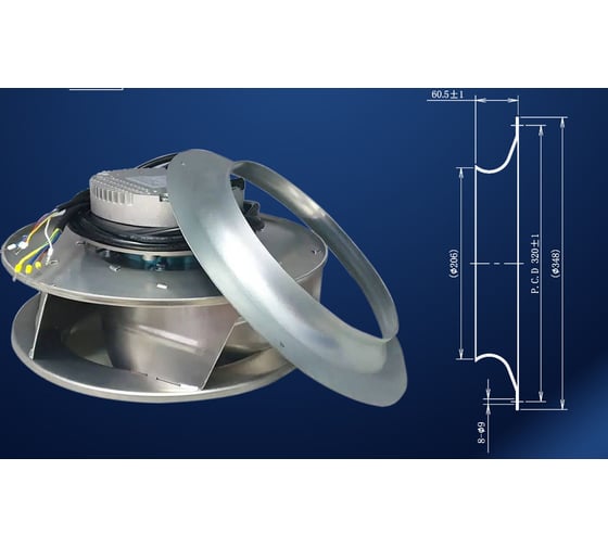 Моторколесо ZernAir ZRN-EC-3-310-137-100 310мм (3ф.) 10208441