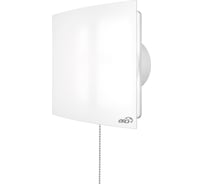 Осевой вытяжной вентилятор ERA QUADRO 4C-02, с шнуровым тяговым выключателем, диаметр 98 мм, 90-06425