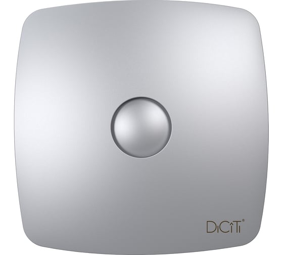 Вентилятор осевой вытяжной D 123, декоративный DICITI 90-06992 RIO 5C Gray metal