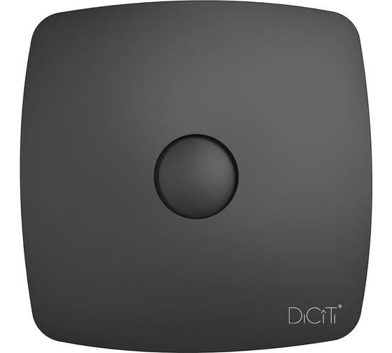 Осевой вытяжной вентилятор DICITI RIO 5C Matt black, диаметр 123 мм, декоративный 90-06998