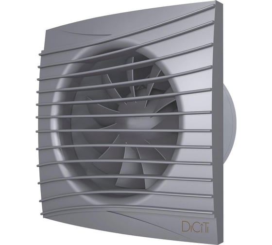 Осевой вытяжной вентилятор DICITI SILENT 5C dark gray metal, диаметр 125, декоративный 90-03645 1