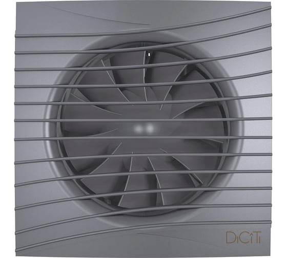 Осевой вытяжной вентилятор DICITI SILENT 5C dark gray metal, диаметр 125, декоративный 90-03645