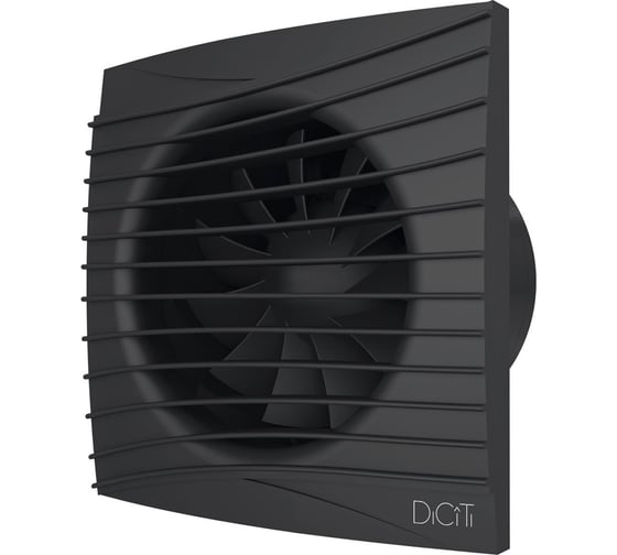 Осевой вытяжной вентилятор DICITI SILENT 5C Matt black, диаметр 125, декоративный 90-03097