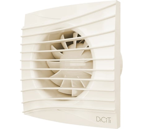 Осевой вытяжной вентилятор DICITI SILENT 4C Ivory, диаметр 100 мм, декоративный 90-06852