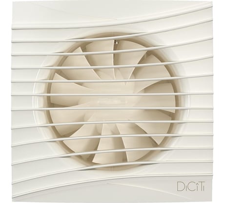Вентилятор осевой вытяжной D 100, декоративный DICITI 90-06852 SILENT 4C Ivory