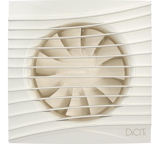 Осевой вытяжной вентилятор DICITI SILENT 4C Ivory, диаметр 100 мм, декоративный 90-06852