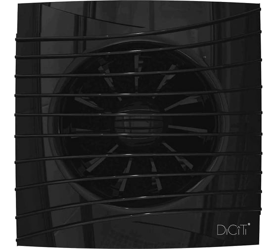 Осевой вытяжной вентилятор DICITI SILENT 4C Оbsidian, диаметр 100 мм, декоративный 90-03636