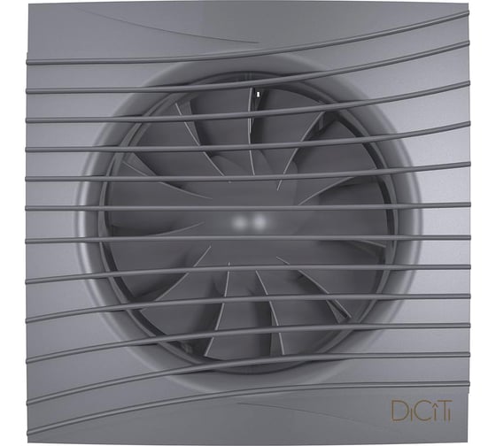 Осевой вытяжной вентилятор DICITI SILENT 4C dark gray metal, диаметр 100 мм, декоративный 90-03640
