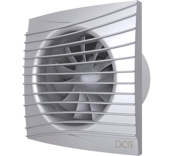 Осевой вытяжной вентилятор DICITI SILENT 5C gray metal, диаметр 125, декоративный 90-03647