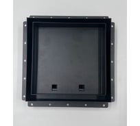 Решетка ВИЕНТО скрытого монтажа ПОД ПЛИТКУ 207*207 с лицевой панелью 175*175 черная РСМ2020-ПЛИТКА