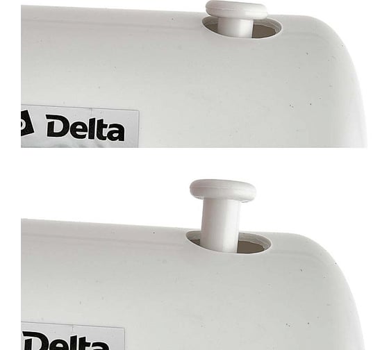 Вентилятор напольный DELTA DL-005N, белый с красным, min=4 шт (4) Р1-00025907