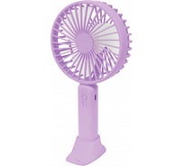 Вентилятор Фарлайт портативный ручной с подставкой для тел макс. 3300 об/мин 3 скорости 700 мА*ч фиолетовый FAR000322