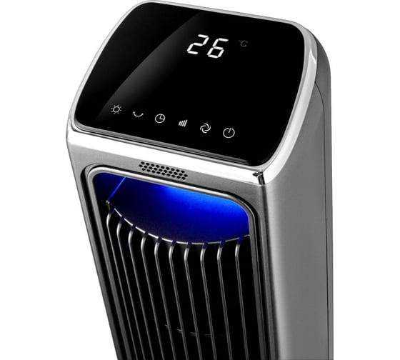 Колонный вентилятор BRAYER 4982BR пульт ДУ, вращение 70, 50 Вт, LED-дисплей BR4982