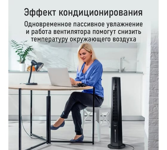Вентилятор напольный STINGRAY ST-FN4124A черный 42204