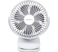 Вентилятор настольный Centek Аккумуляторный 1800мАч/ 5Вт/ Ø15см/ 4ск/ Наклон/ Клипса/ Таймер8ч/ USB Type-C CT-5045