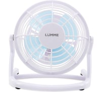Вентилятор настольный LUMME LU-FN107 белый/голубой 39957