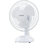 Вентилятор настольный MARTA MT-FN2534 белый/белый 42220