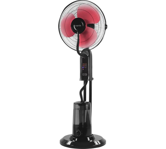 Вентилятор напольный MARTA MT-FN2550 черный/красный 39904