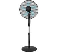 Вентилятор напольный MARTA MT-FN2557A черный/голубой 42239