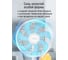 Вентилятор напольный MARTA MT-FN5004A белый 44304 5