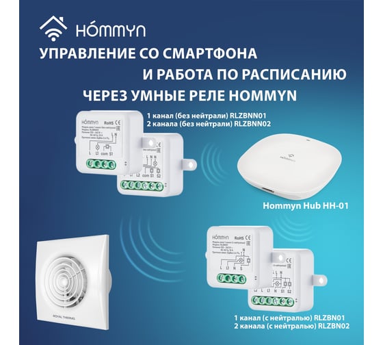 Вентилятор вытяжной RAFR 120 V Royal Thermo НС-1608410