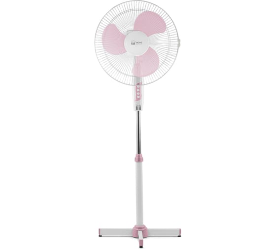 Вентилятор напольный HOME ELEMENT HE-FN1204 белый/розовый 39850