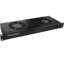 Блок 2-х вентиляторов TWT 19", с подшипниками, без термостата 1U CBB-FANB2-RACK