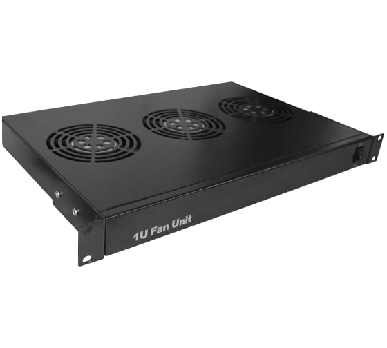Блок 3-х вентиляторов TWT 19", с подшипниками, без термостата, 1U CBB-FANB3-RACK