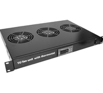 Блок 3-х вентиляторов TWT 19", с подшипниками, с термостатом, 1U TWT-CBB-FANB3-RACK-T
