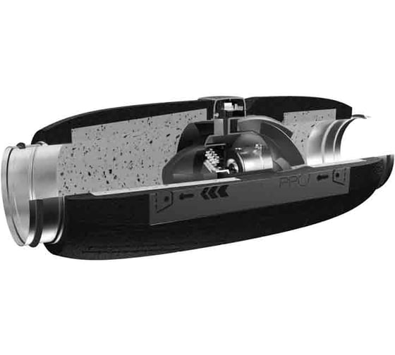 Вентилятор канальный PACIFIC D150 шумоизолированный осевой 2скор. PRO ERA PACIFIC 150 2SP