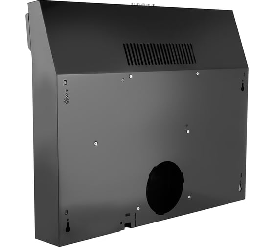 Вытяжка Centek черный, ширина 60 см, тонировка стекла, 350 м3/час, 3 скорости, CT-1800-60 BLACK