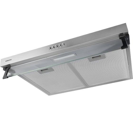Вытяжка Centek сталь, ширина 60 см, 350 м3/час, 3 скорости, диаметр 120 мм CT-1800-60 SS
