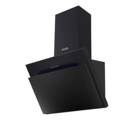 Наклонная вытяжка Centek ширина 60 см, металл, 600 м3/час (68 Вт), 3 скорости, LED, CT-1826-60 Black