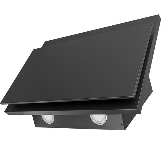 Наклонная вытяжка Centek ширина 60 см, металл, 600 м3/час (68 Вт), 3 скорости, LED, CT-1826-60 Black