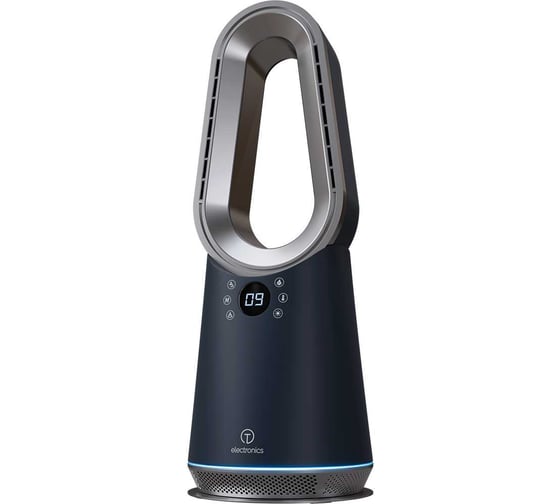 Безлопастной вентилятор настольный Titan Electronics синий титан TELFAN002TITAN