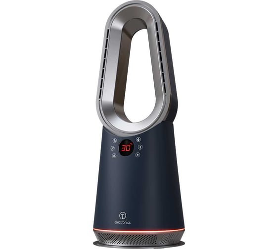 Безлопастной вентилятор настольный Titan Electronics синий титан TELFAN002TITAN