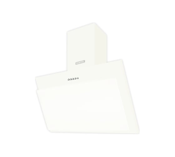 Наклонная вытяжка Centek ширина 60 см, металл+стекл, 600 м3/час (68 Вт), 3ск, LED CT-1827-60 White 1