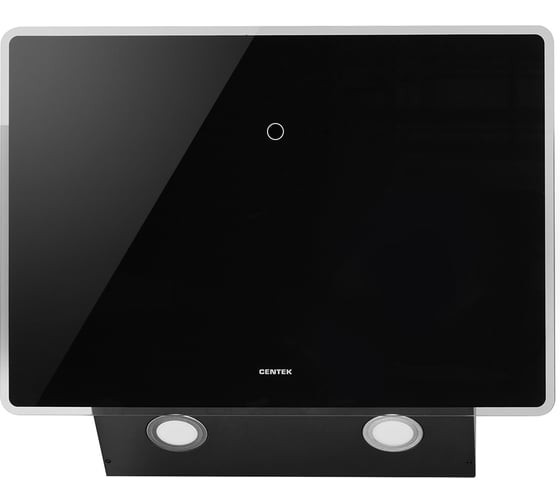 Наклонная вытяжка Centek ширина 60 см, 1000 м3/час (233 Вт), 3 скорости, LED, сенсор, CT-1829-60 Black