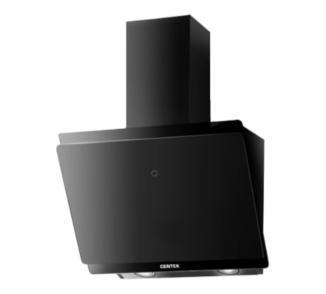 Наклонная вытяжка Centek ширина 60 см, 1000 м3/час (233 Вт), 3 скор, LED, сенсор CT-1830-60 Black