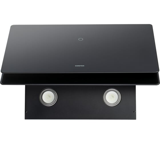 Наклонная вытяжка Centek ширина 60 см, 1000 м3/час (233 Вт), 3 скор, LED, сенсор CT-1830-60 Black