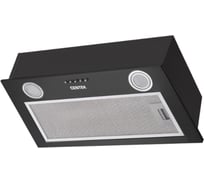 Встраиваемая вытяжка Centek ширина 52 см, 600 м3/час (83 Вт), 3 скорости, LED, CT-1850-52 Black