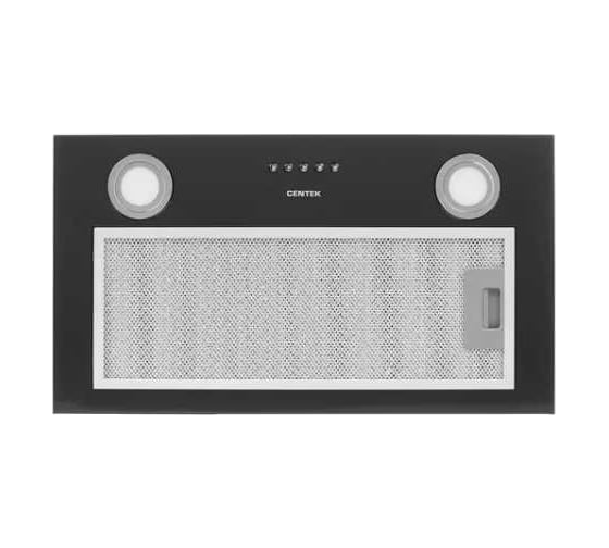 Встраиваемая вытяжка Centek ширина 52 см, 600 м3/час (83 Вт), 3 скорости, LED, CT-1850-52 Black