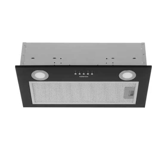 Встраиваемая вытяжка Centek ширина 52 см, 600 м3/час (83 Вт), 3 скорости, LED, CT-1850-52 Black