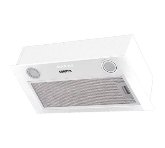 Встраиваемая вытяжка Centek ширина 52 см, 600 м3/час (83 Вт), 3 скорости, LED, CT-1850-52 White