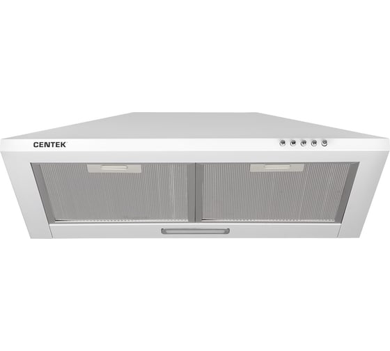 Вытяжка Centek белый, ширина 60 см, купол, 800 м3/час, 250 Вт, 3 скорости, СТ-1820-60 White
