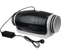 Осевой шумоизолированный канальный 2-х скоростной вентилятор ВИЕНТО O 100/125 мм. 248/284 м.куб/час + обратный клапан + шнур с вилкой NAVIGATOR 100/125