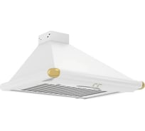 Кухонная вытяжка Elikor Сатурн 60П-180-В1Л, белый/белый/золото 221996