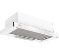 Кухонная вытяжка Elikor Интегра GLASS 60П-400-В2Л, белый/белый 144567